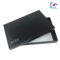 El diseño elegante negro de encargo de los fabricantes de China empaqueta la caja de papel de empaquetado